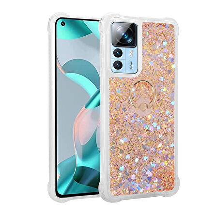 Xiaomi Mi 12T Pro Kılıf Zore Milce Kapak-Gold