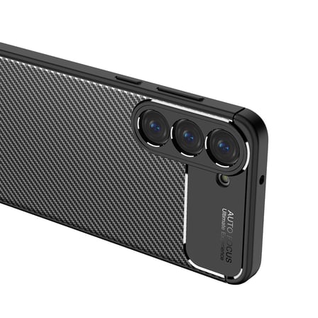 Galaxy S23 Kılıf Karbon Görünümlü Silikon Kamera Korumalı Üstün Koruma Novatech