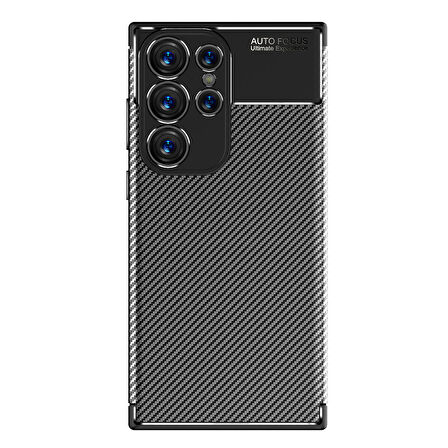 Galaxy S23 Ultra Uyumlu Zore Negro Silikon Kılıf-Siyah