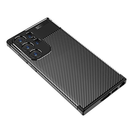 Galaxy S23 Ultra Uyumlu Zore Negro Silikon Kılıf-Siyah