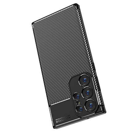 Galaxy S23 Ultra Uyumlu Zore Negro Silikon Kılıf-Lacivert