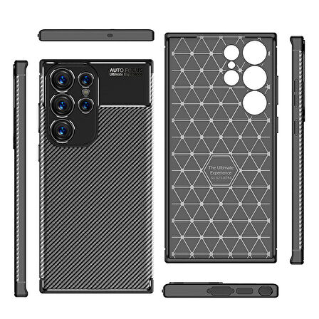 Galaxy S23 Ultra Uyumlu Zore Negro Silikon Kapak-Lacivert