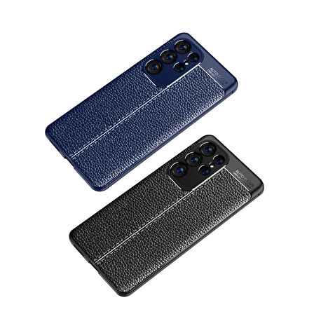 Galaxy S23 Ultra Uyumlu Zore Niss Silikon Kapak-Lacivert