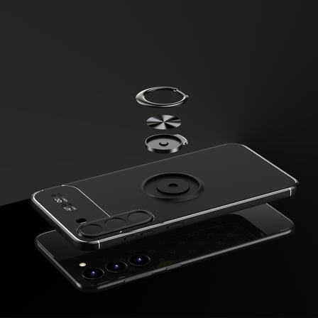 Galaxy S23 Plus Uyumlu Zore Ravel Silikon Kılıf-Siyah-Mavi
