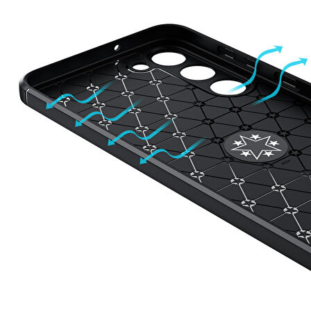 Galaxy S23 Plus Uyumlu Zore Ravel Silikon Kapak-Siyah