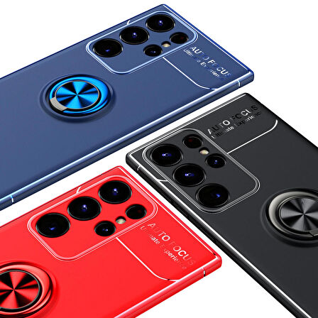 Galaxy S23 Ultra Uyumlu Zore Ravel Silikon Kapak-Mavi