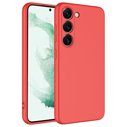 Galaxy S23 Uyumlu Zore Mara Lansman Kapak-Kırmızı