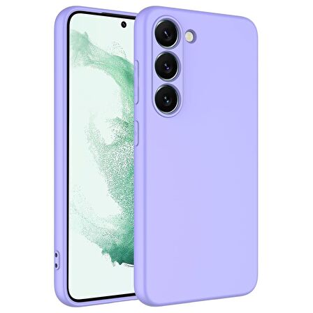 Galaxy S23 Uyumlu Zore Mara Lansman Kapak-Lila