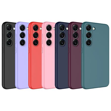 Galaxy S23 Plus Uyumlu Zore Mara Lansman Kapak-Pembe