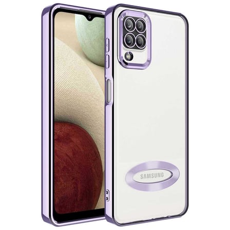 Galaxy A12 Kılıf Kamera Lens Korumalı Logo Gösteren İnce Hafif Nourth