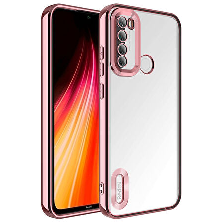 Xiaomi Redmi Note 8 Kılıf Kamera Korumalı Logo Gösteren Omega Kapak Kılıf