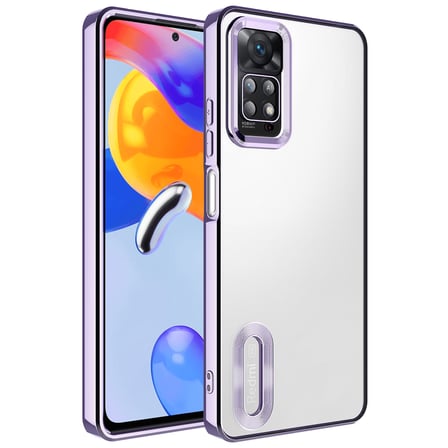 Xiaomi Redmi Note 11 Pro 5G Kılıf Kamera Lens Korumalı Logo Gösteren İnce Hafif Maks