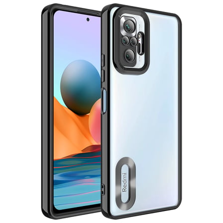 Xiaomi Redmi Note 10 Pro Kılıf Kamera Lens Korumalı Logo Gösteren İnce Hafif Alan Tech