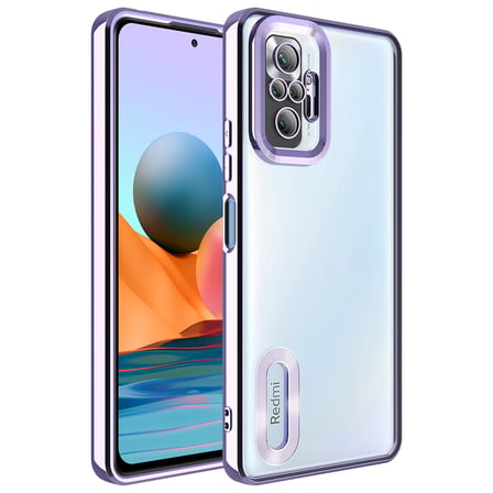 Xiaomi Redmi Note 10 Pro Kılıf Kamera Lens Korumalı Logo Gösteren İnce Hafif Alan Tech