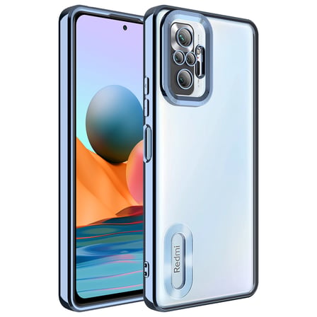 Xiaomi Redmi Note 10 Pro Kılıf Kamera Lens Korumalı Logo Gösteren İnce Hafif Novatech