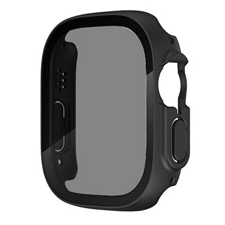 Apple Watch Uyumlu Ultra 49mm Sert PC Kasa ve Privacy Ekran Koruyucu Zore Watch Gard 23 