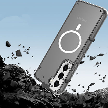 Galaxy S23 Uyumlu Zore Tacsafe Wireless Kılıf-Renksiz