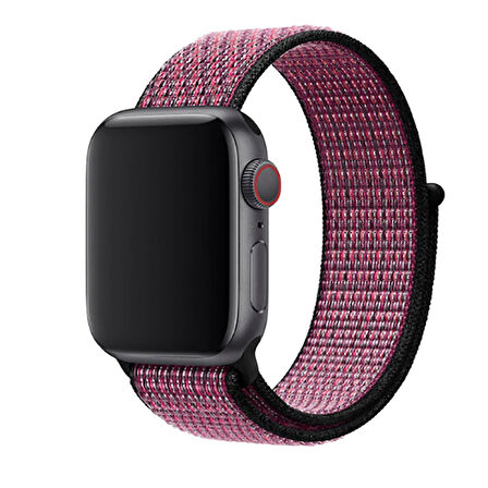 Watch Ultra 49mm Kordon Uyumlu KRD-03 Hasır Strap Kayış CLO- Midnight