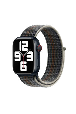 Apple Watch 42mm Uyumlu Krd-03 Hasır Kordon Midnight