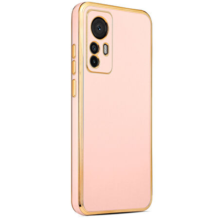 Xiaomi Mi 12T Kılıf Zore Bark Kapak-Rose Gold