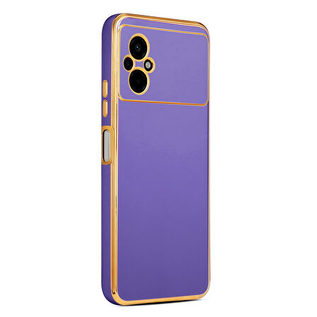 Xiaomi Poco M5 Kılıf Zore Bark Kapak-Derin Mor