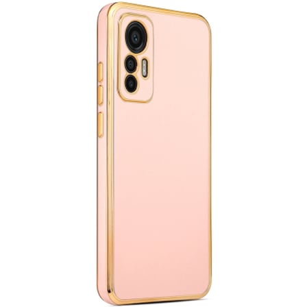 Lexroo Xiaomi Mi 12 Lite Bark TPU Silikon Kılıf - Rose Gold