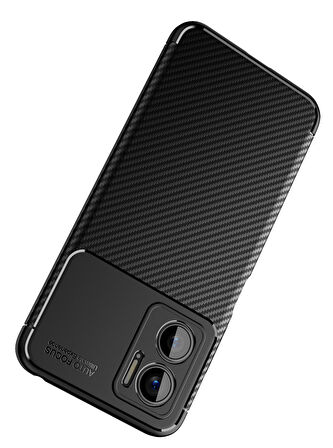Xiaomi Redmi Note 11E Kılıf Zore Negro Silikon Kapak-Lacivert