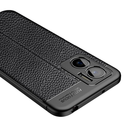 Xiaomi Redmi Note 11E Kılıf Deri Görünümlü Silikon Kamera Korumalı Üstün Koruma Alan Tech
