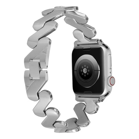 ​​​Watch 7 45mm Kordon Uyumlu KRD-80 Metal Strap Kayış CLO- Gümüş