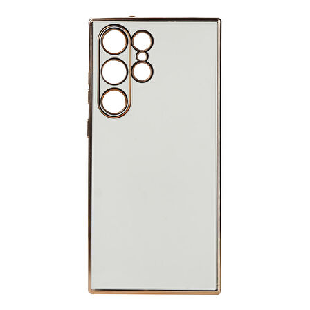 Galaxy S23 Ultra Uyumlu Zore Bark Kapak-Beyaz
