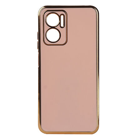 Xiaomi Redmi Note 11E Kılıf Zore Bark Kapak-Rose Gold