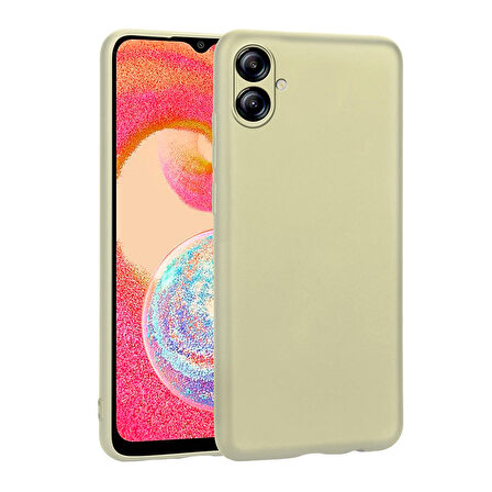 Galaxy A04E Uyumlu Zore Premier Silikon Kapak-Gold