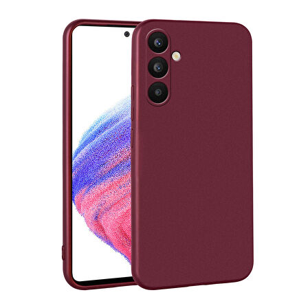 Galaxy A34 Uyumlu Zore Premier Silikon Kapak-Mürdüm