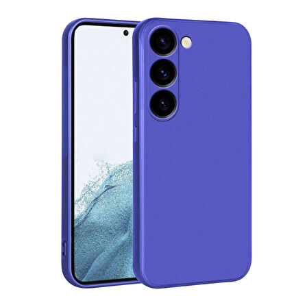 Galaxy S23 Plus Uyumlu Zore Premier Silikon Kapak-Saks Mavi