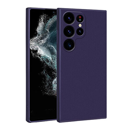 Galaxy S23 Ultra Uyumlu Zore Premier Silikon Kapak-Lacivert