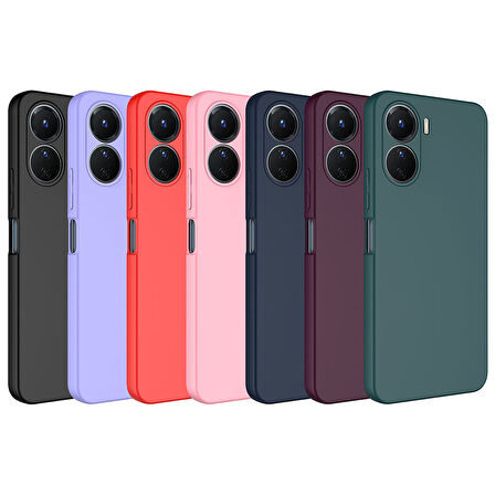 Vivo Y16 Kılıf Zore Mara Lansman Kapak-Kırmızı