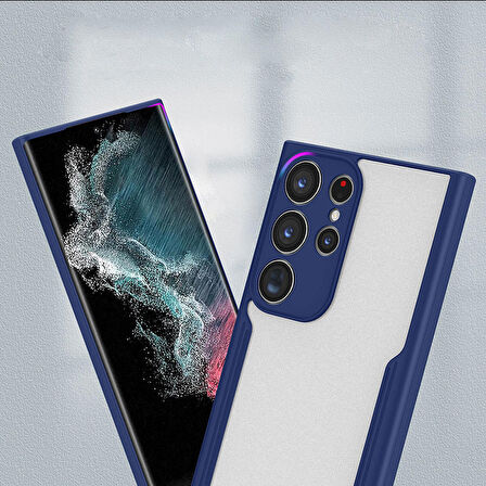 Galaxy S23 Ultra Uyumlu Zore Parfe Kapak-Koyu Yeşil