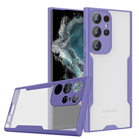 Galaxy S23 Ultra Uyumlu Zore Parfe Kılıf-Mor