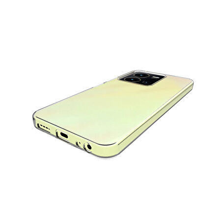Vivo Y35 Kılıf Zore Süper Silikon Kapak-Renksiz