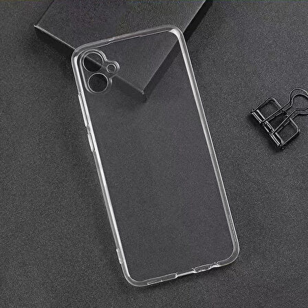 Galaxy A04E Uyumlu Zore Süper Silikon Kapak-Renksiz