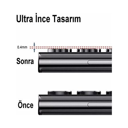 Galaxy S23 Ultra Kamera Lens Koruyucu Kılıfla Kullanım Ultra Ince Kırılmayı Önleyen Tasarım