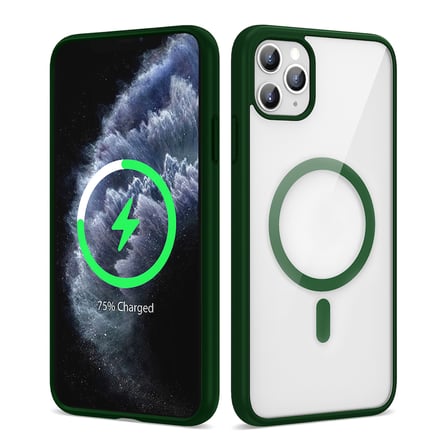 İphone 11 Pro Max Kılıf Kenarlar İ̇Nce Arka Kısım Mage Kamera Yükseltili Silikon Novatech