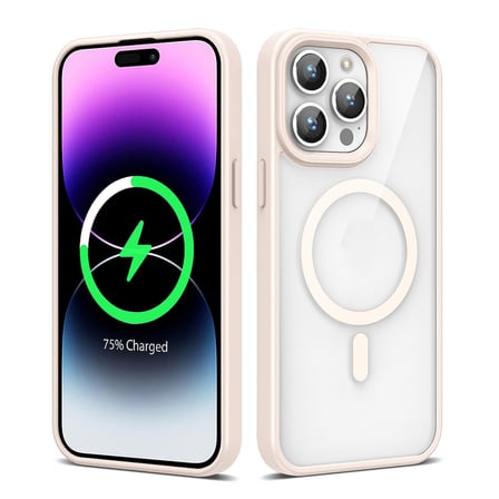İphone 14 Pro Max Kılıf Kenarlar İ̇Nce Arka Kısım Mage Kamera Yükseltili Silikon Novatech