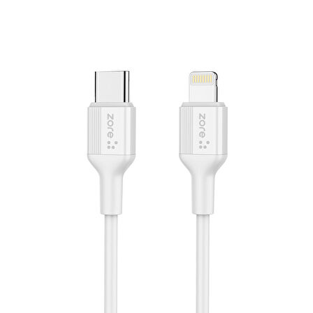 Beyaz Play Serisi PL3 Type-C to Lightning 2in1 PD Seyahat Şarj Aleti 20W-Zore