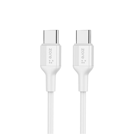 Beyaz Play Serisi PL3 Type-C to Type-C 2in1 PD Seyahat Şarj Aleti 20W-Zore