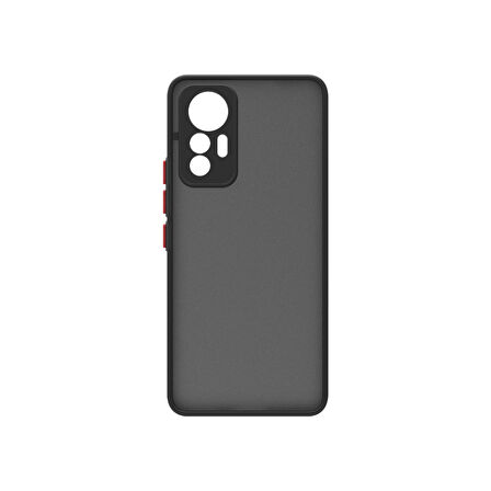 Xiaomi Xiaomi 12 Lite Kılıf Zore Hux Kapak-Siyah
