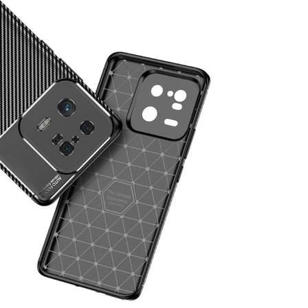 Xiaomi Mi 13 Pro Kılıf Karbon Görünümlü Silikon Kamera Korumalı Üstün Koruma FORUMSHOP