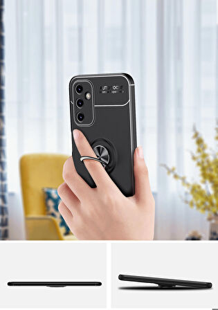 Galaxy A14 Uyumlu Zore Ravel Silikon Kapak-Siyah