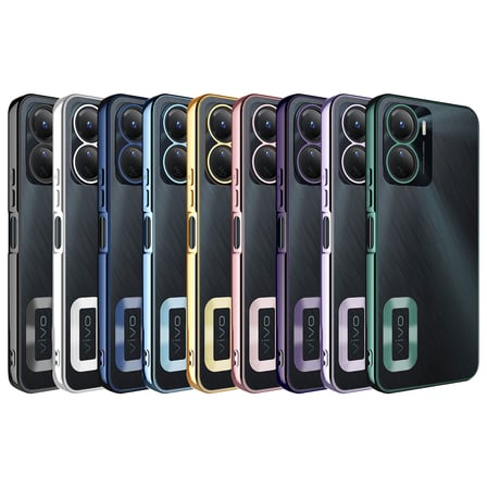 Vivo Y16 Kılıf Kamera Lens Korumalı Logo Gösteren İnce Hafif SVTEK
