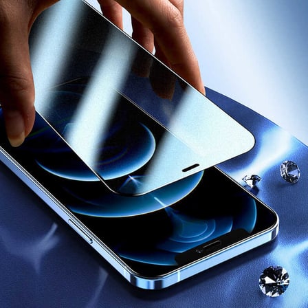 iPhone 14 Pro Max Uyumlu ​MKST Rika Premium Privacy Temperli Cam Ekran Koruyucu